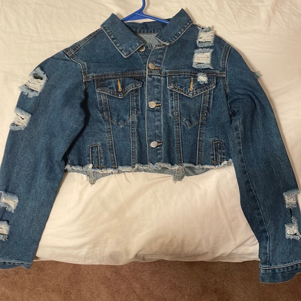 womens blue jean jacket
